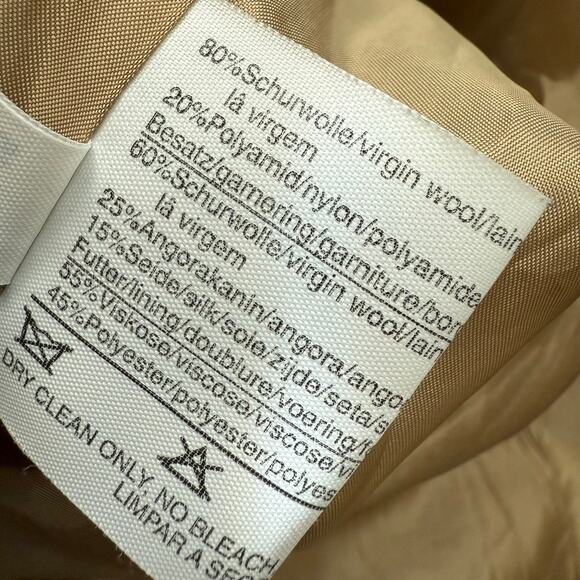 Louis Feraud Contraire wool silk angora tweed cape swing coat jacket plus sz 16 - Picture 10 of 16